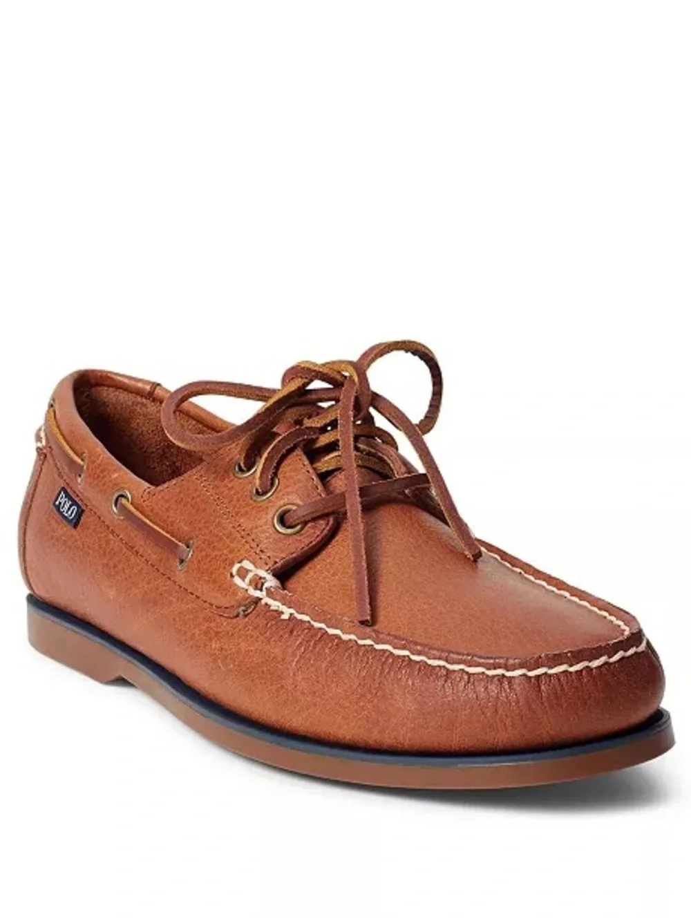 Polo Ralph Lauren Men's Bienne tumbled leather boat shoes, size 11D